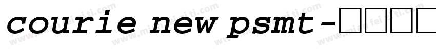 courie new psmt字体转换